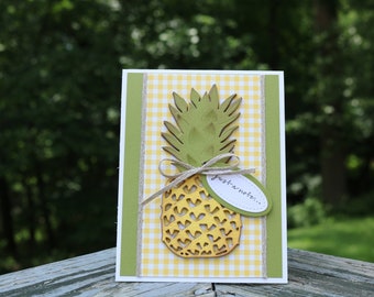 Tarjeta de notas de piña