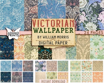 Morris Wallpaper Etsy Morris Wallpaper Etsy