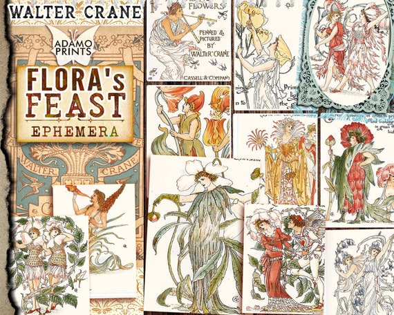 Flora's Feast by Walter Crane, Ephemera Classic, Digital Images, Women, Flower, Vintage Art, Book Page, Art Ephemera, Scrapbook Garden - Etsy Flora's Feast by Walter Crane, Ephemera Classic, Digital Images, Women, Flower, Vintage Art, Book Page, Art Ephemera, Scrapbook Garden - Etsy
