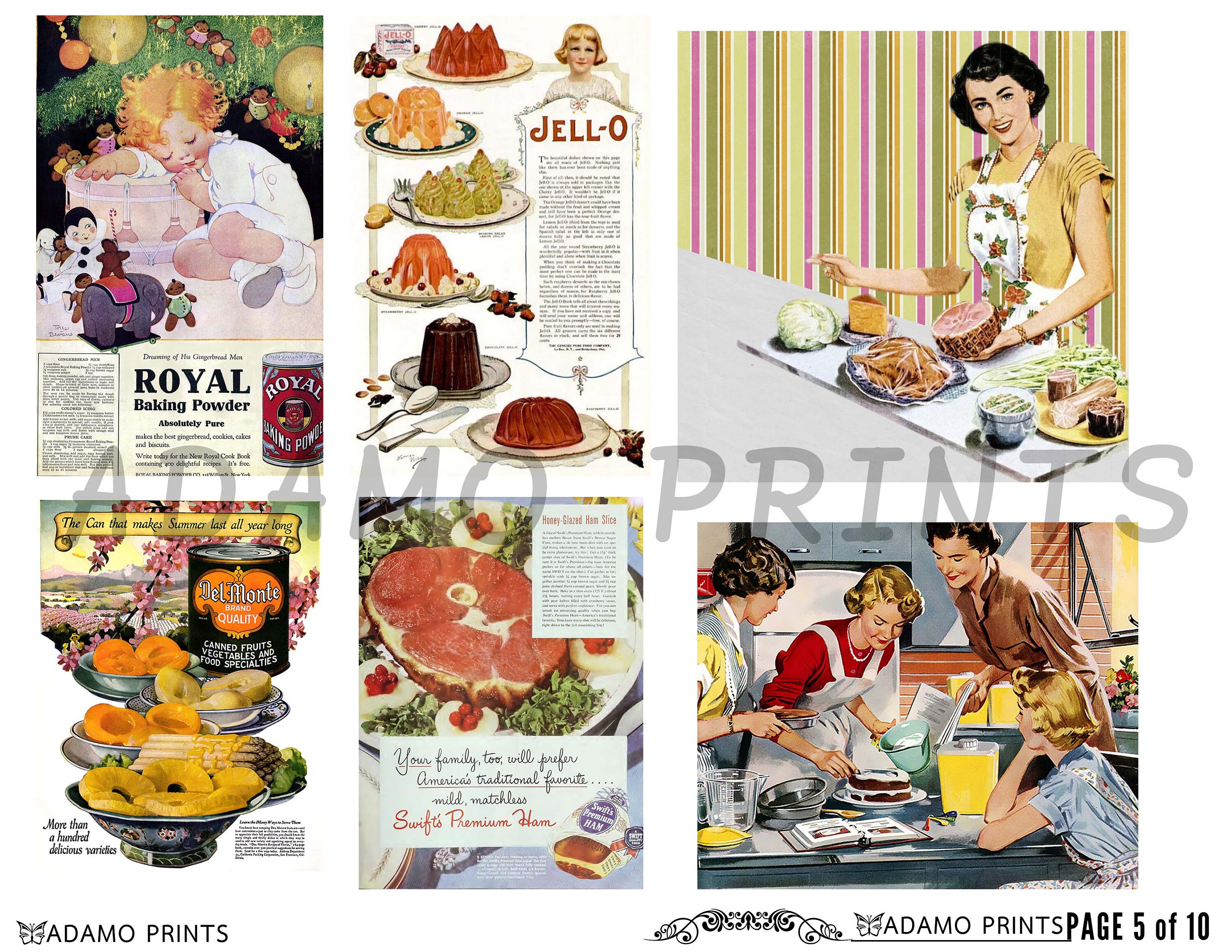 Vintage Cooking Ephemera Pack Food Ephemera Printable Etsy