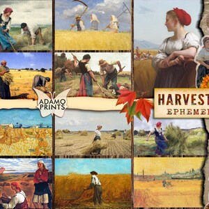 Harvester, Vintage Art, Ephemera Classics, Painting, Digital Images, Scrapbook Ephemera, Collage Sheets, Printable Images, Download