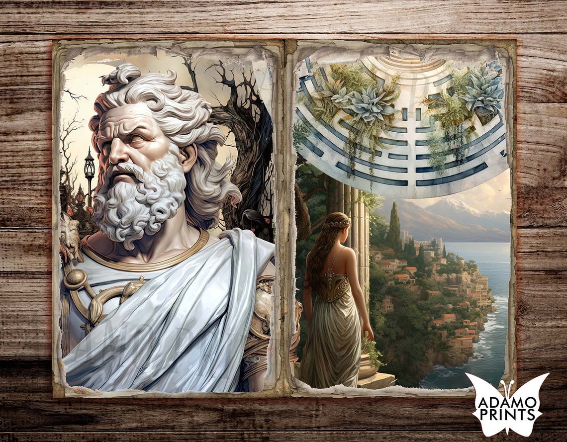 Ancient Greek Mythology Junk Journal Pages: Vintage Ephemera (PDF & JPG ...