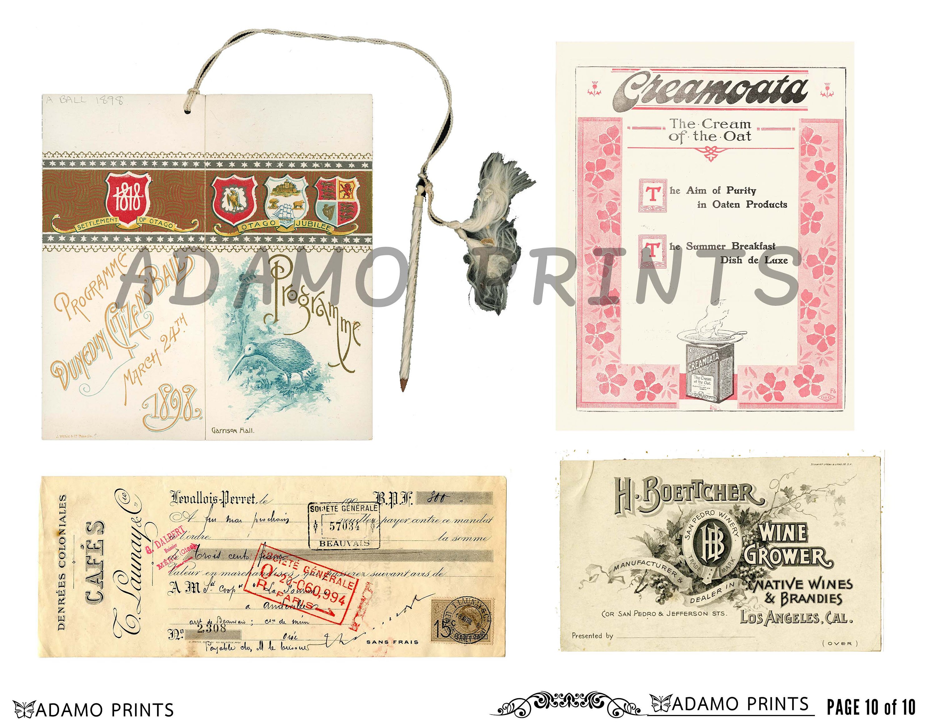 Vintage Ephemera Script, Old Letter, Postcards, Ticket, Ephemera ...