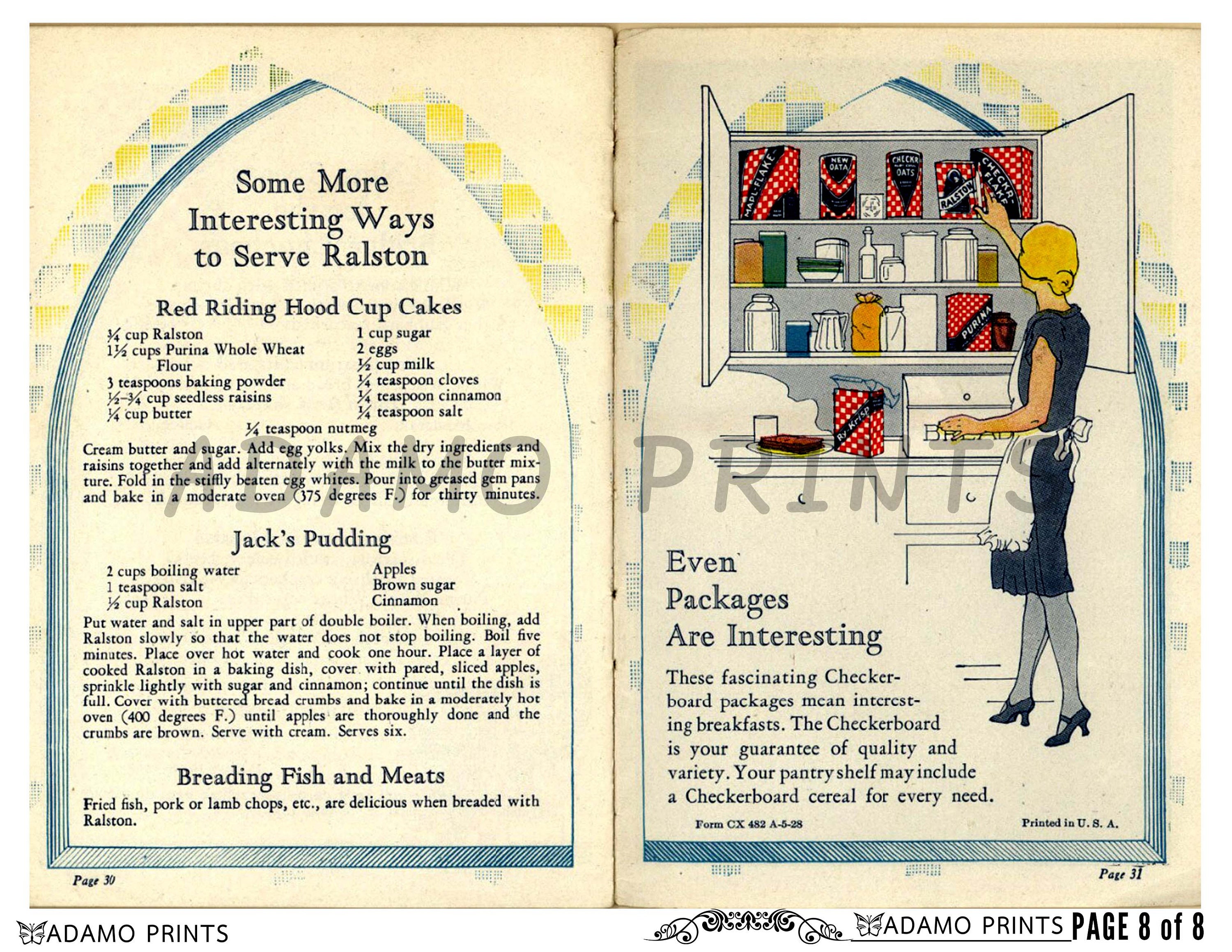 Mother's Manual Set2, Ephemera Book, Aged Book, Vintage Image