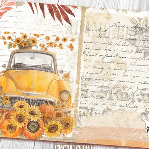 Cozy Autumn Season Junk Journal Pages, Fall Journal Kit, October, Fall ...