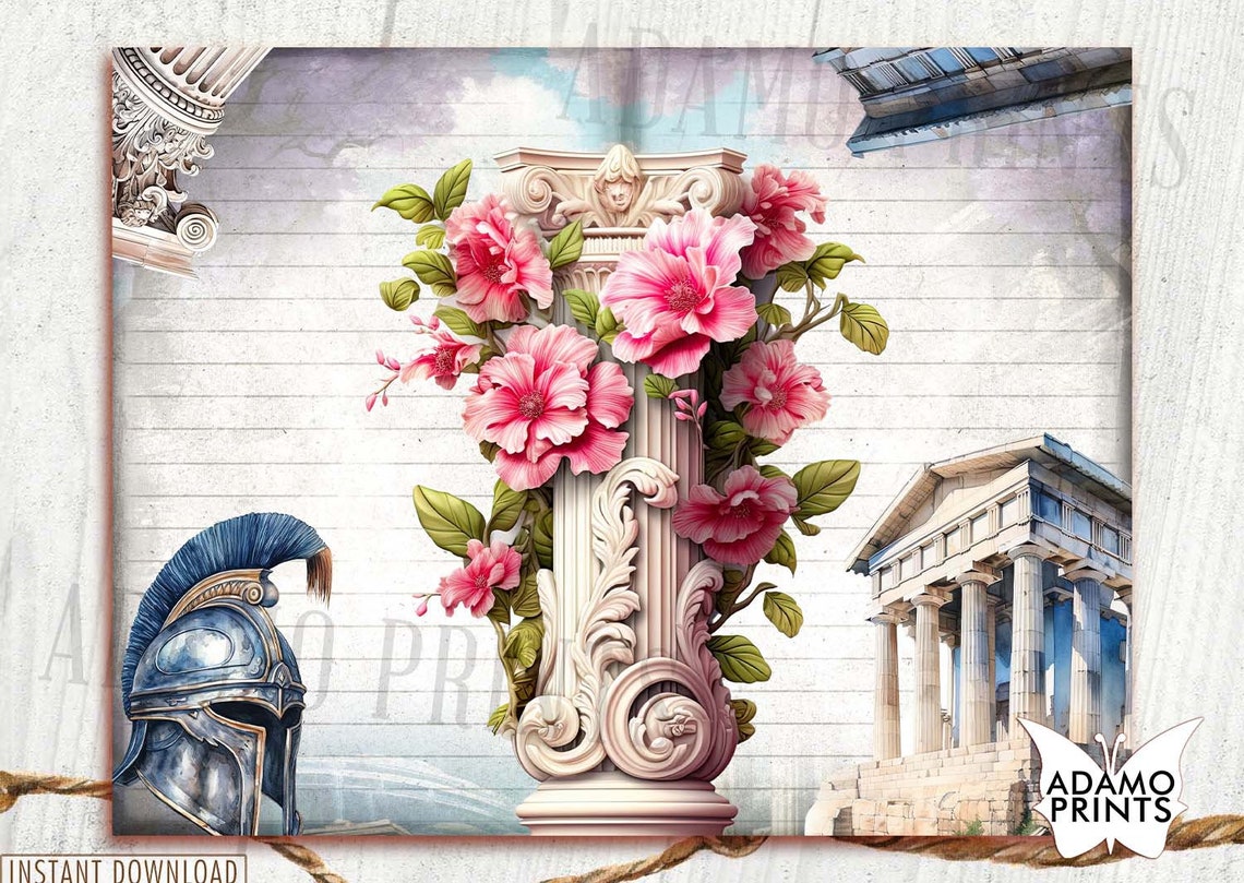 Ancient Greek Mythology Junk Journal Pages: Vintage Ephemera (PDF & JPG ...