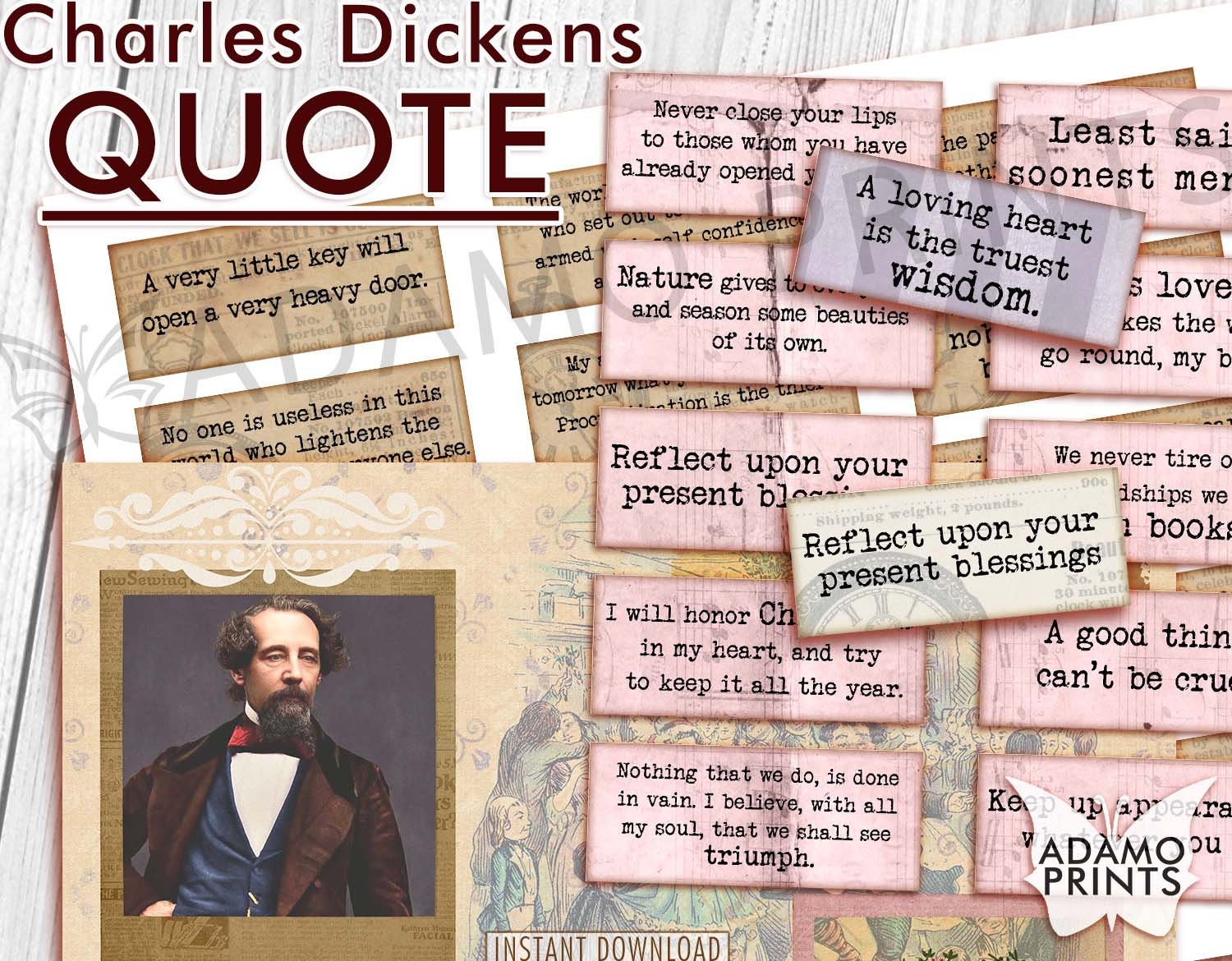 Citas De Charles Dickens, Palabras De Diario Basura, Indicaciones.