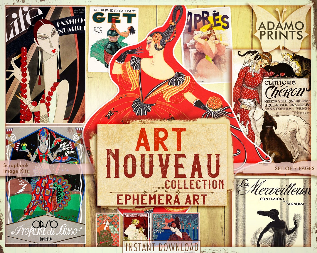 Art Nouveau Collection, Art Deco, Magazine Digital, Vintage Art
