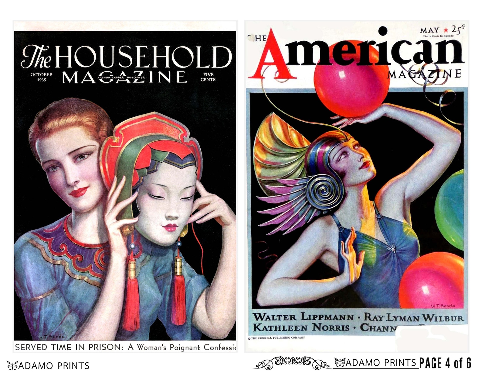 Vintage Bohemian Magazine Covers Vintage Images Ephemera Etsy