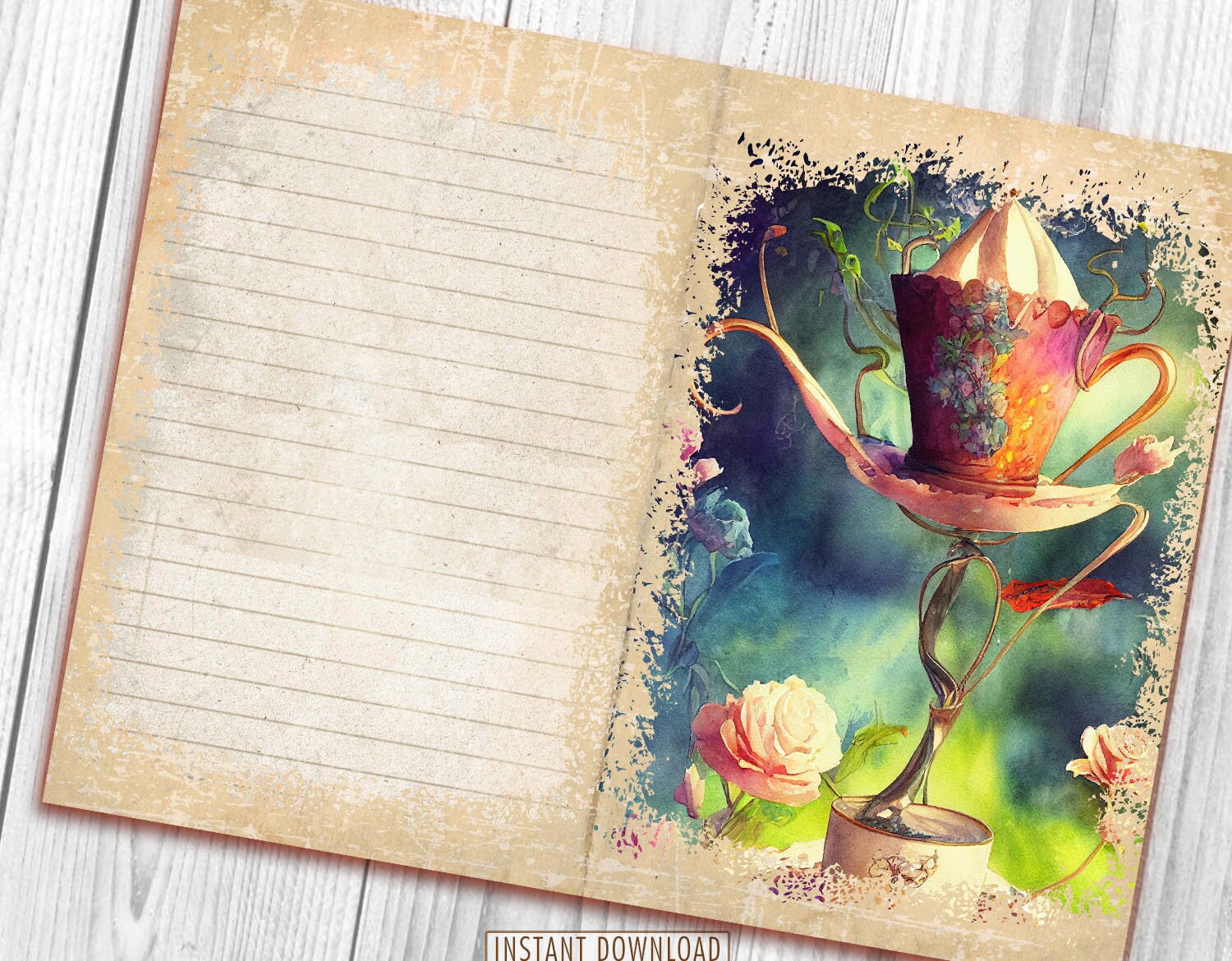 不思議の国のアリス ジャンクジャーナルキット、シャビーシック、女王