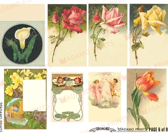 Vintage Botanical Victorian Floral Printable Planner Stickers – The Paper  Hen