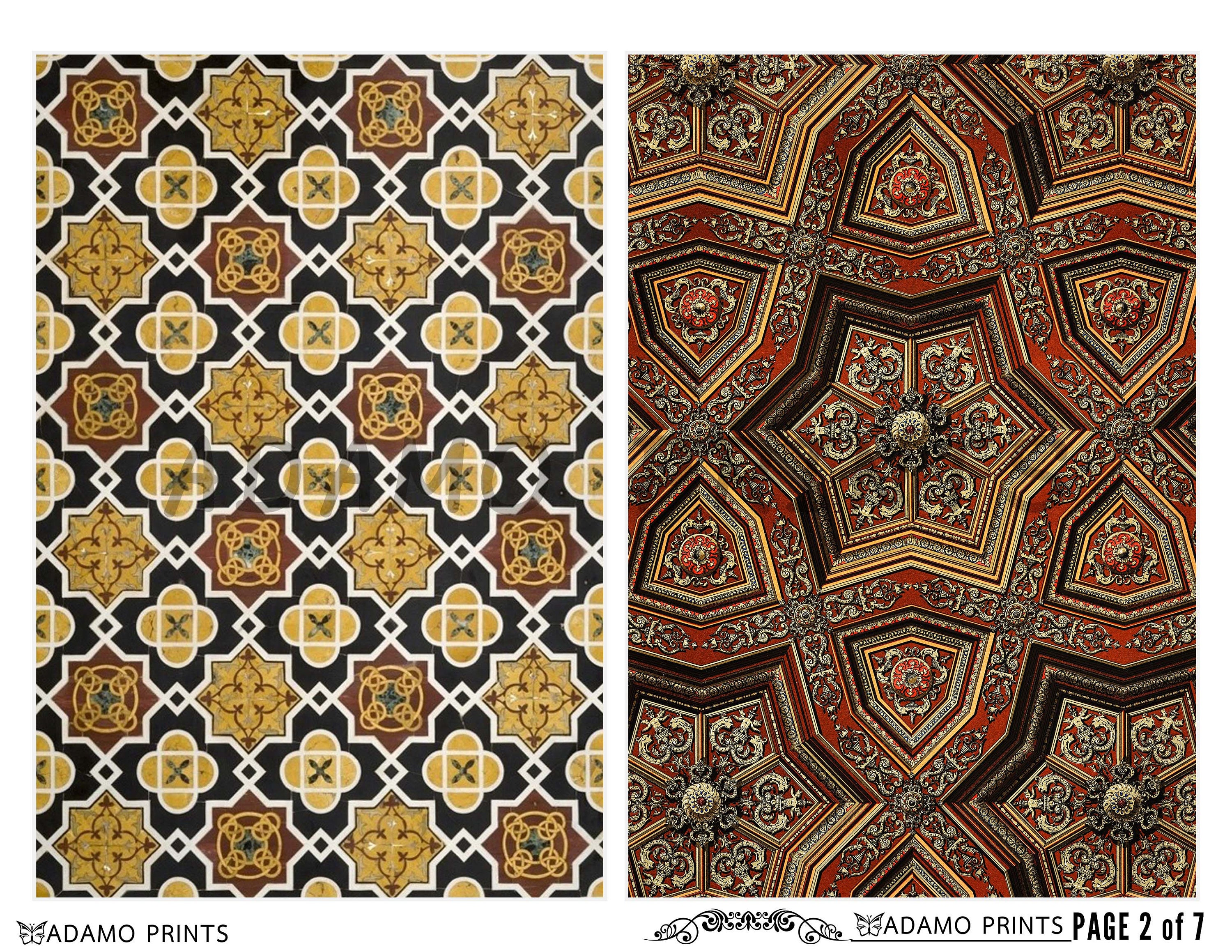 Antique Renaissance Pattern, Antique Wallpaper Digital, Ephemera ...