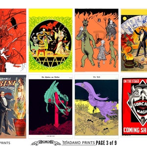Vintage Devil Art, Horror Occult Ephemera, Digital Collage (digital ...