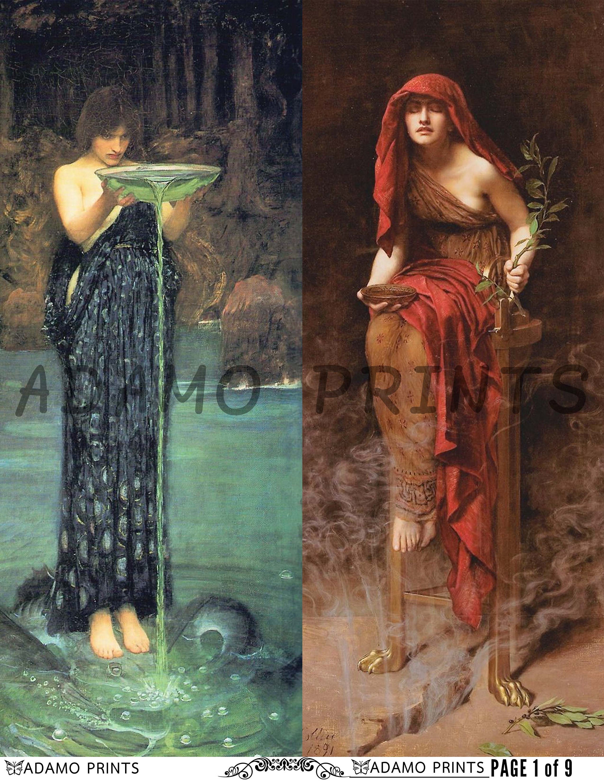 Pre Raphaelite Side Profile Pre-raphaelite Paintings Digital Images Victorian Art - Etsy