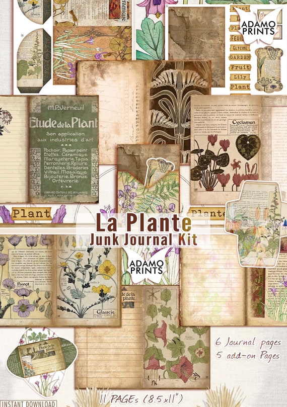 Old Scrapbooking Junk Journal Paper, Shabby Neutral Collage Pages, 6 Lined  Blank Digital Pages, PDF -  Norway
