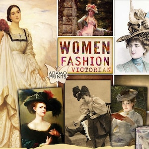Victorian Women Fashion, Vintage Art, Ephemera Classics, Journal Kit, Digital Images, Classic, Ephemera, Digital Collage, Junk Journal