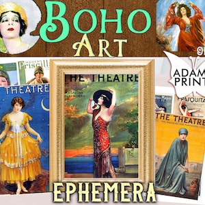 Arte BOHO, Boho Gitano, Imágenes Digitales, Boho Digital, Efímera Digital, Arte Vintage, Collage Digital, Diario Basura, Revista Digital