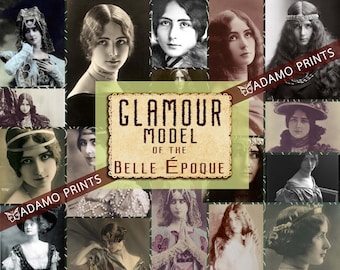 Glamour Model, Boho, Bohemian, Victorian, Digital Images, Fashions, Ephemera Classics, Journal Kit, Photos, Cover, Classic, Digital Collage