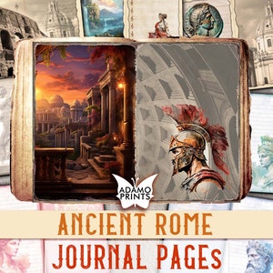 Ancient Rome Junk Journal Pages, Mythology, Collage Sheets, Ephemera Rome Printable Journal Kit, Scrapbook Vintage Ancient God and Goddess