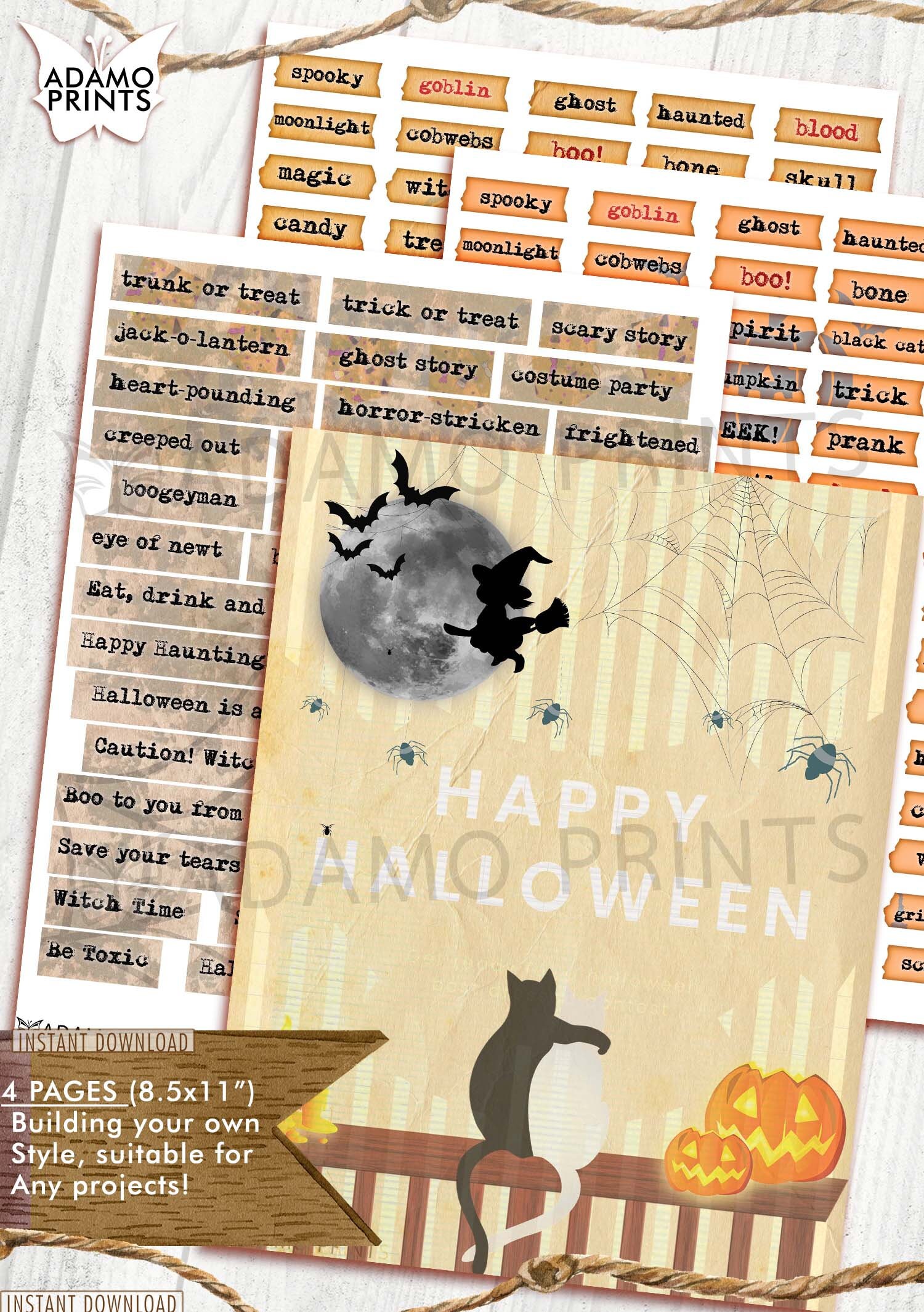 ハロウィンのジャンクジャーナル Halloween4 ハロウィンのジャンク