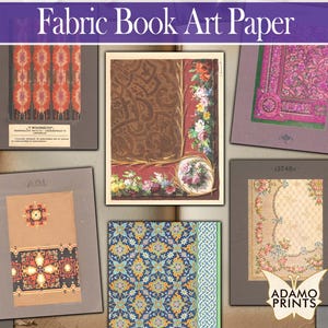 Stoffen boekkunstpapier, bloementapijtpatroon, vloerkleed textielpapier, vintage stof, rommeljournaalkit, antiek behang, afdrukbare achtergrond