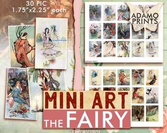 Può includere: Un download digitale di 30 immagini stampabili con illustrazioni di fate in stile vintage. Le immagini misurano 4,4 cm per 5,7 cm ciascuna. Le immagini sono perfette per lo scrapbooking, la creazione di biglietti e altri progetti di artigianato.