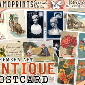 Cartão postal antigo, foto, postagem digital antiga, arte feminina, cartões postais para impressão, clássico efêmero, imagens digitais, colagem digital, arte vintage