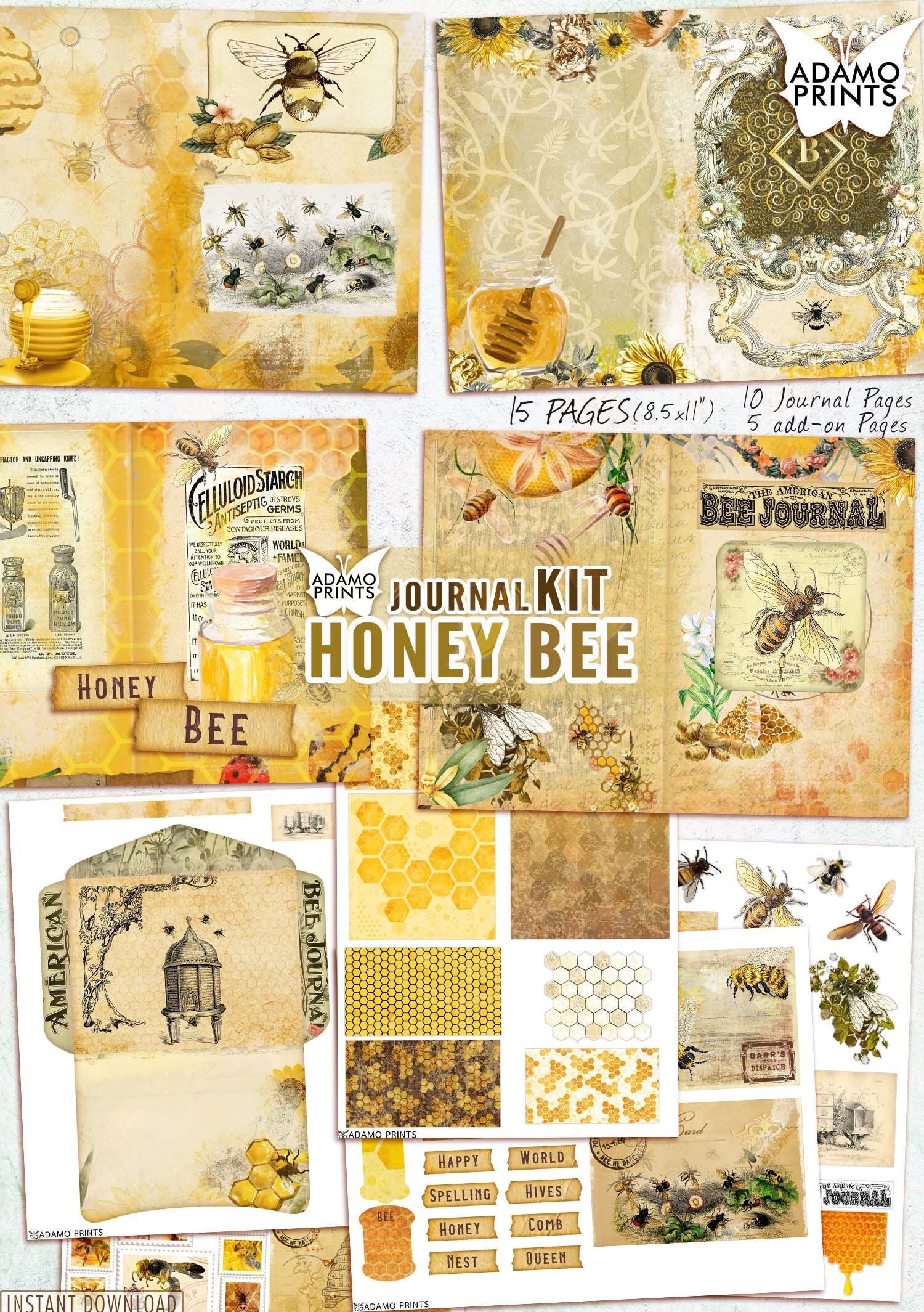 Honey Bee Journal Kit Busy Bee Beekeeper Journal Page Etsy UK