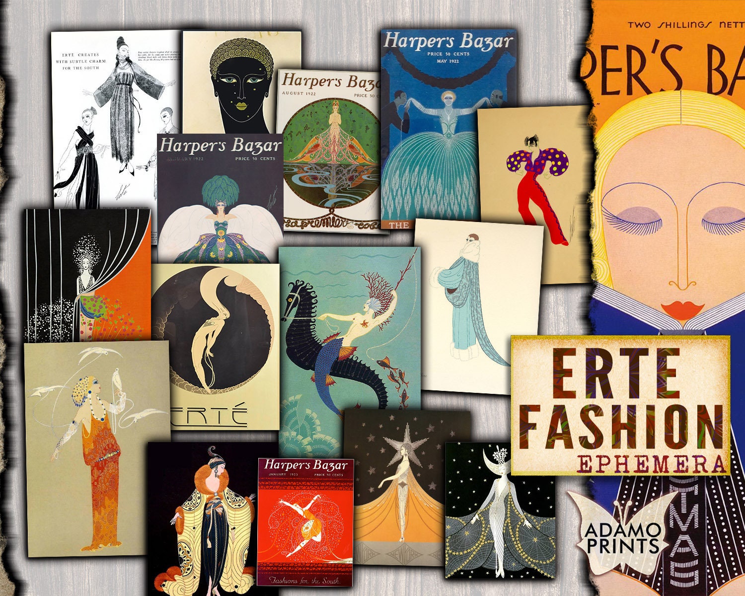 Buy Erte Poster Online In India - Etsy India