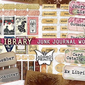 Parole per biblioteca e diario spazzatura, Parola per diario spazzatura, Citazioni di ispirazione digitale, Definizione, Supporti misti, Scrapbooking, Classici effimeri