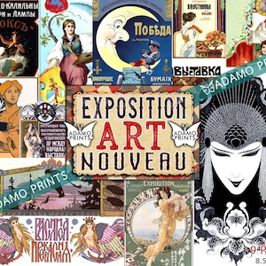 Exposition Art Nouveau, Mixed Media Art, Women Digital, Ephemera Classic, Vintage Art, Scrapbook Ephemera, Collage Sheets, Journal Page, ATC