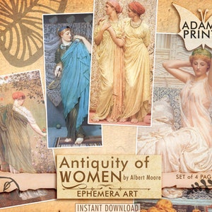 Antiquity Women, Ephemera Classics, Victorian Women, Vintage Art, Ephemera Art, Vintage, Classic, Digital Images, Scrapbook Art, Download