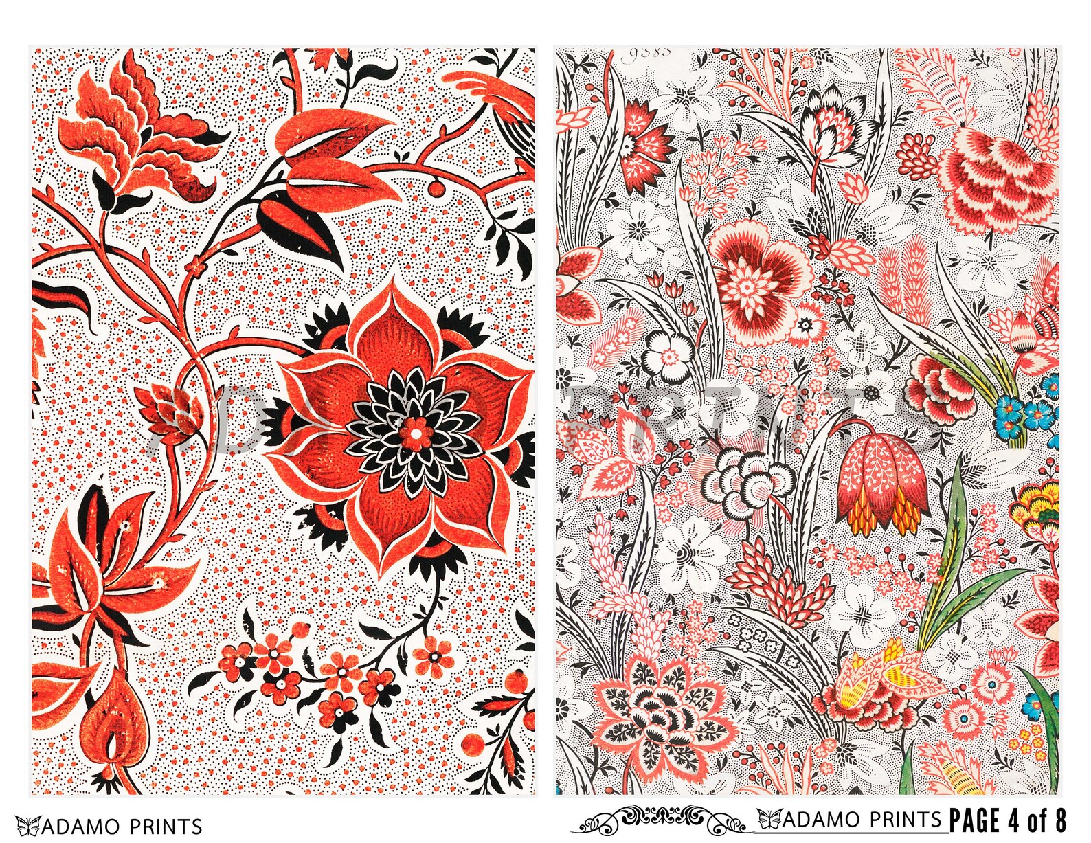 Aged Wallpaper Antique Wallpaper Digital Floral Wallpaper - Etsy