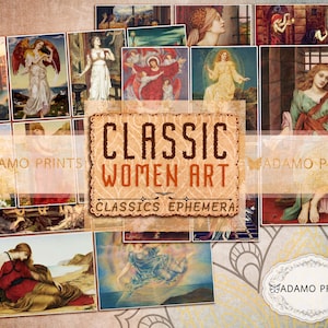 Classic Women Art, Scrapbook Ephemera, Digital Images, Prints, Vintage Art, Ephemera Classics, Collage, Papers, Printable Paper, Download