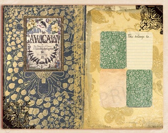 150 Page Vintage Junk Journal. Vintage Planner. Vintage Smashbook. Glue  Book. Vintage Scrapbook. Vintage Book. Glue Book. Collage Book. Gift 
