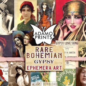 Raro Boho Gitano, Imágenes Digitales, Boho, Fotos, Vintage, Clásico, Efímera Digital, Bohemia, Arte Vintage, Collage Digital, Diario Basura