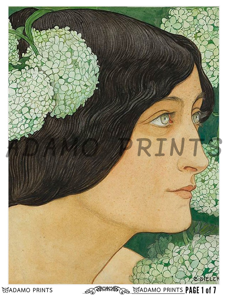 Art Nouveau Gallery Printable Art Nouveau Classic - Etsy
