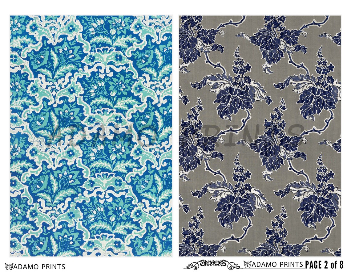 Aged Wallpaper Antique Wallpaper Digital Floral Wallpaper | Etsy