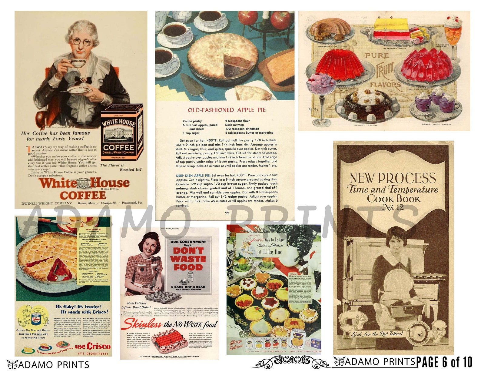 Vintage Cooking Ephemera Pack Food Ephemera Printable Etsy