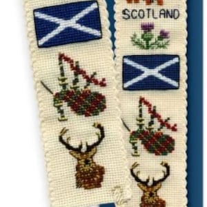 Symbols of Scotland Bookmark Cross Stitch Kit Textile Heritage