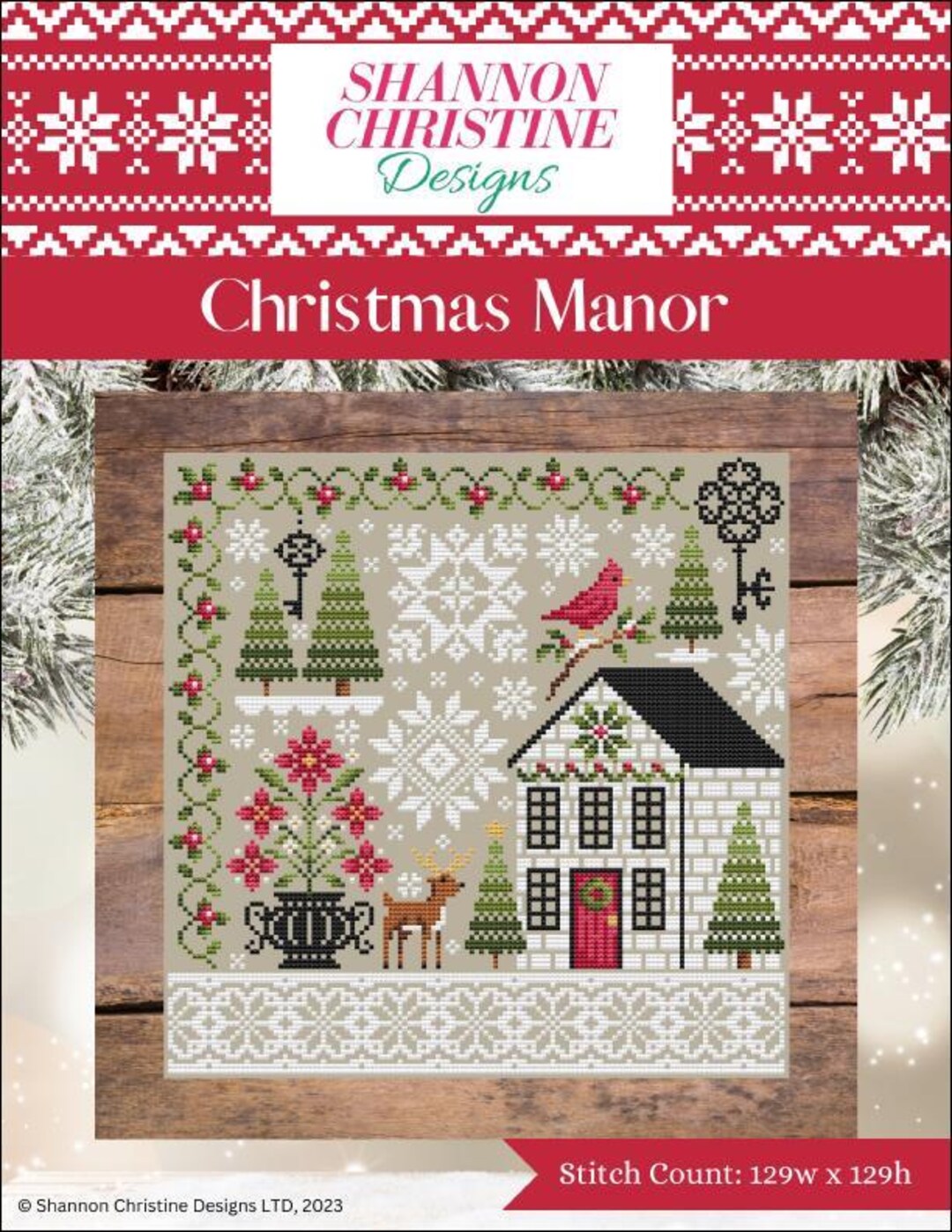 Shannon Christine Designs - Christmas Manor - Cross Stitch Pattern - Etsy