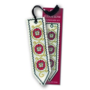 Tudor Rose Bookmark Cross Stitch Kit - English Medieval Textile Heritage