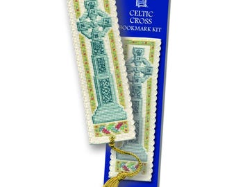 Celtic Cross Bookmark Cross Stitch Kit - First Holy Communion, Confirmation, Religious - Textile Heritage