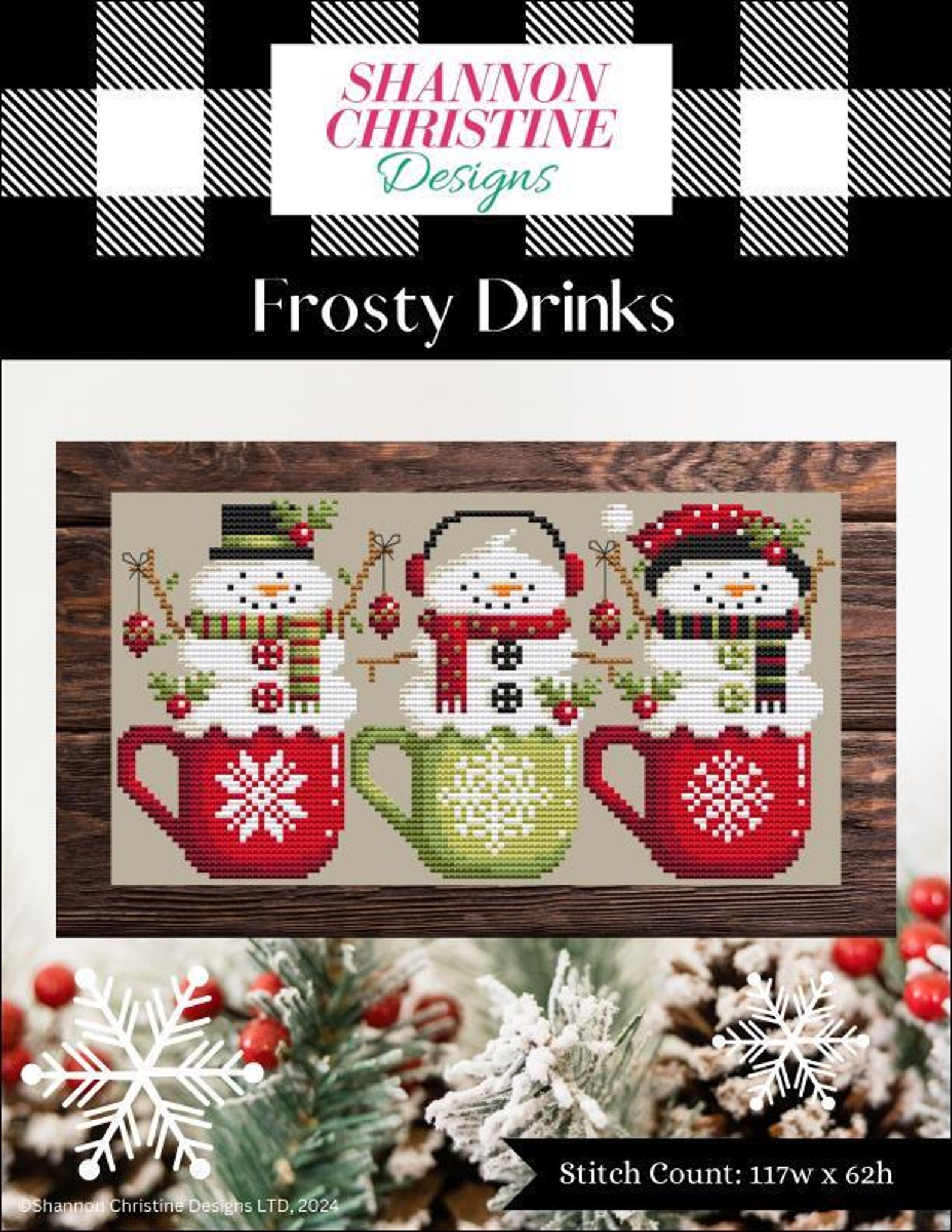 Shannon Christine Designs - Frosty Drinks - Cross Stitch Pattern - Etsy