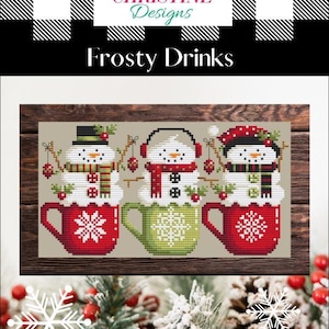 Shannon Christine Designs - Frosty Drinks - Cross Stitch Pattern