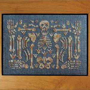Ink Circles Assembly Required Cross Stitch Pattern - Skeleton - Spooky Celtic Samhain Halloween