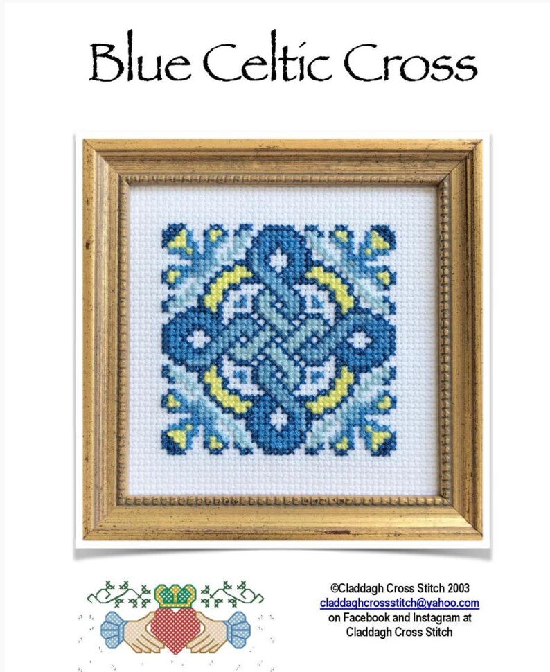 PDF Celtic Crosses Opus 1 Cross Stitch Pattern Designer David Jackson Claddagh Cross Stitch Company 4 Individual Patterns Included