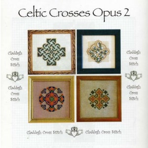 PDF Celtic Crosses Opus 2 Cross Stitch Pattern - 4 Individual Patterns Included - Claddagh Cross Stitch Company - Designer David Jackson