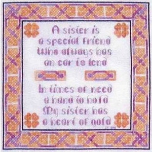 Dinky Dyes Celtic Sister Sampler Cross Stitch Pattern