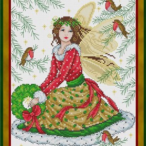 Joan Elliott Sweet Christmas Fairy Cross Stitch Pattern - Forest Woodland Christmas
